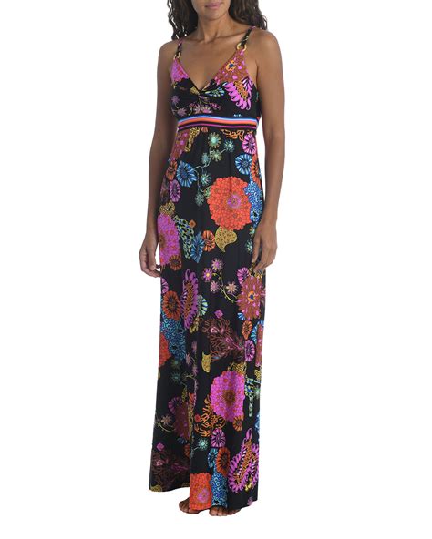 Trina Turk Electric Reef Long Floral Coverup Dress Neiman Marcus