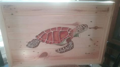 Sea Turtle Serving Tray Sea Turtle Painting Turtle