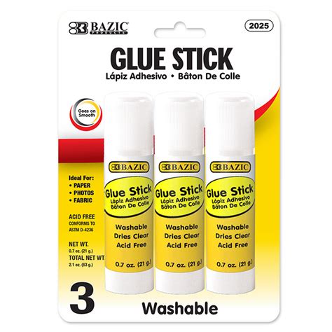 Large Glue Stick 21g 07 Oz 3pack Instock Supplies