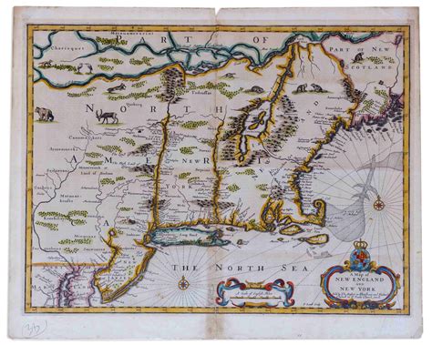 Lot Detail 17th Century Map Of New England The First