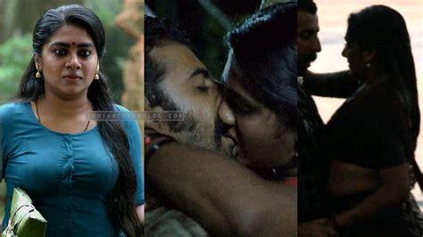 Nimisha Sajayan Mallu Actress Roshan Mathew Hot Romance Liplock