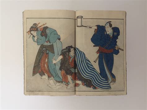 japanese shunga book pillow book eight original colored woodblock prints fine japanese