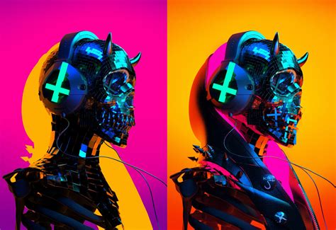 Artstation Auʇıɔɥɹısʇ Sick 666mick Cyberpunk Art Retro Art