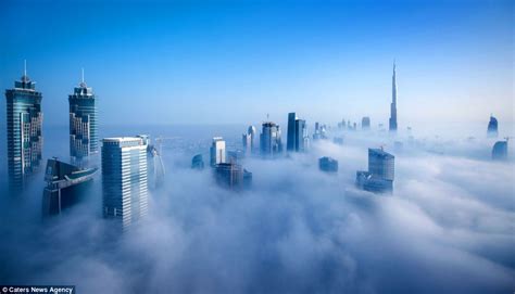 Amazing Cloud Scape Of Dubai Daily Mail Online