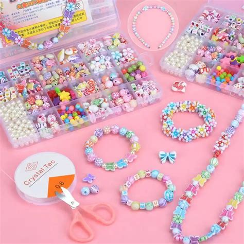 Juguetes Educativos Para Niñas Collares Pulseras Fabricación De