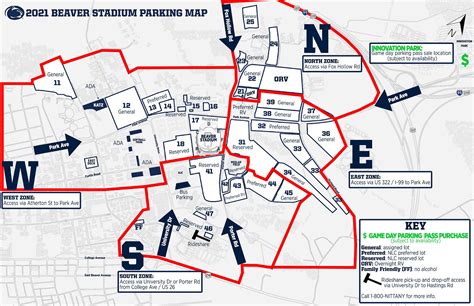 Beaver Stadium Parking Map Rates And Tips Complete Guide