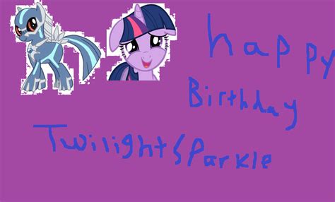 Image Fanmade Happy Birthday Twilight Sparklepng My Little Pony
