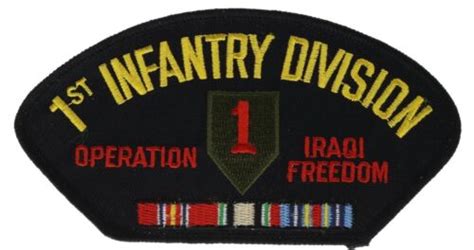 1st Infantry Division Iraqi Freedom Iraq War Big Red One Patch Hon1754