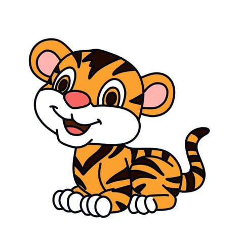 Esperançosamente através do tutorial sobre como desenhar um tigre