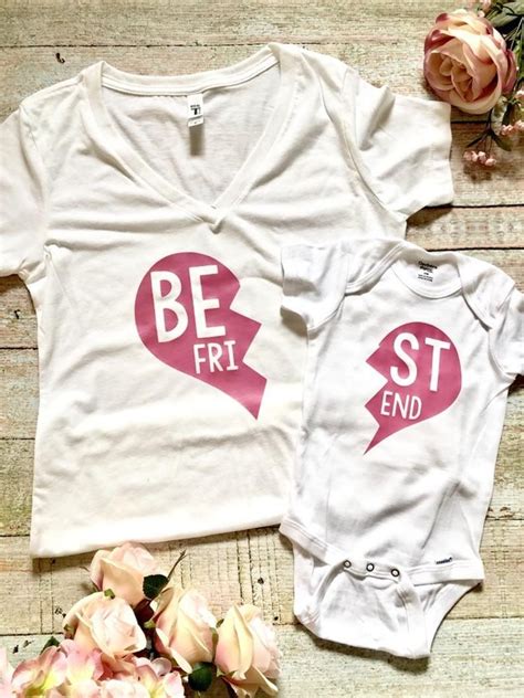 Mom And Baby Best Friend Shirt Set Valentine Shirt First Etsy Baby