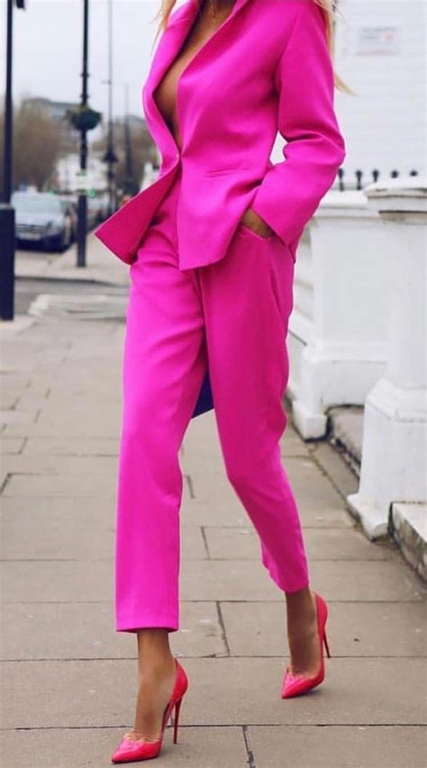 Pin By Katarzyna Buchajczuk On Pink Suits For Women Fashion Suit Fashion
