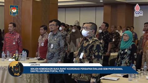 Sekjen Kemendagri Buka Rapat Koordinasi Persiapan Evaluasi Sdm