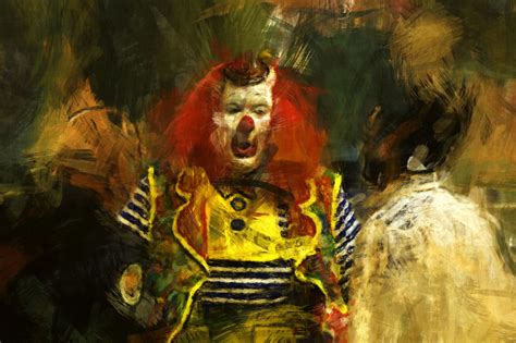 Clowns Are Creepy Creepy Clown Painting