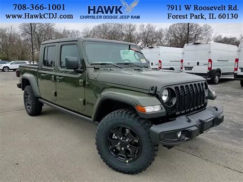 New 2023 Jeep Gladiator Willys 4wd Standard Pickup Trucks In Forest