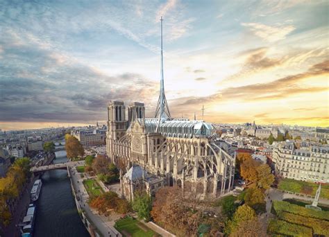 Gallery Of Notre Dame Cathedral Roof And Spire Design Ma2 Media 1