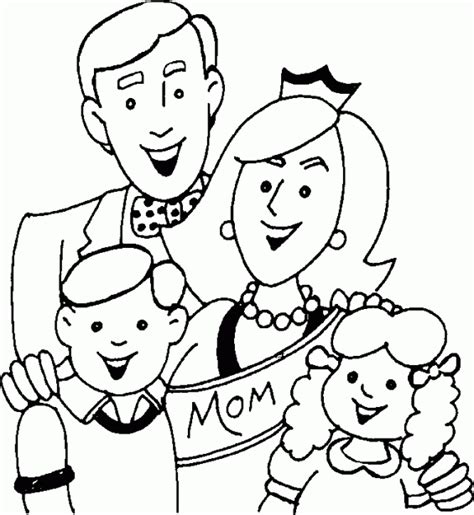 Familia feliz dibujo de familias para colorear. Dibujos para colorear de una familia - Imagui