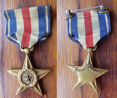 Silver Star Medal Numbered Medals And Decorations Us