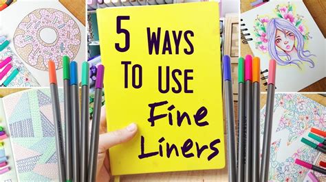 5 Ways To Use Fineliners In Your Sketchbook Doodledrawing Ideas To