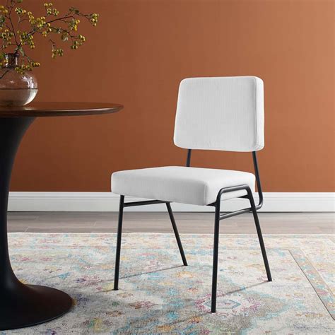 Minimalist Modern Inexpensive Upholstered Dining Chairs Set Stain