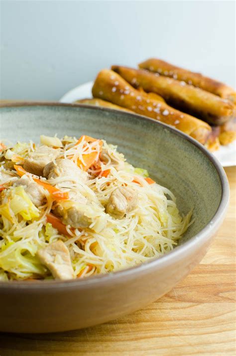 Classic Filipino Pancit Recipe With Pork Lifes Ambrosia