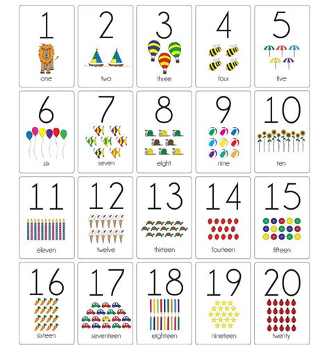 Make your own printable numbers 1 20 bingo cards. Number Flash Cards = The Little Card Company | Little ...