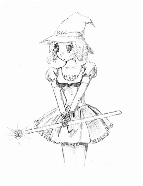 Anime Witch Drawing At Getdrawings Free Download