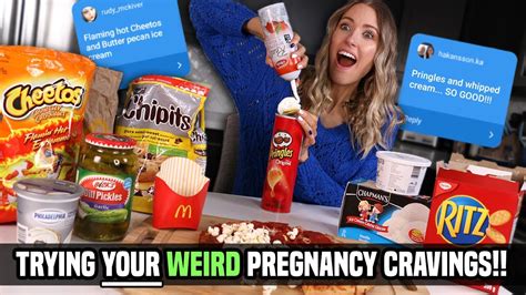 Trying Your Weirdest Pregnancy Cravings Youtube