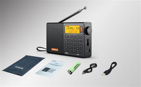 Xhdata D 808 Portable Digital Radio Fm Stereo Sw Mw Lw Ssb Rds Air Band Multi Band Radio Speaker
