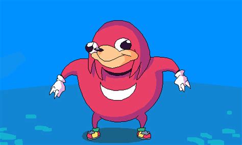 This will decrease the quality of the image, just a warning. Pixilart - Show Me Da Wae Brodas!!!(Ugandan Knuckles) by ...