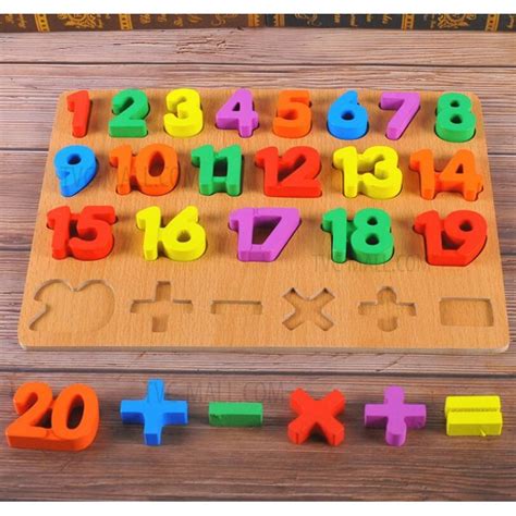 Shop Wooden Puzzles Alphabet Letter Number Board Games Learning Jigsaw