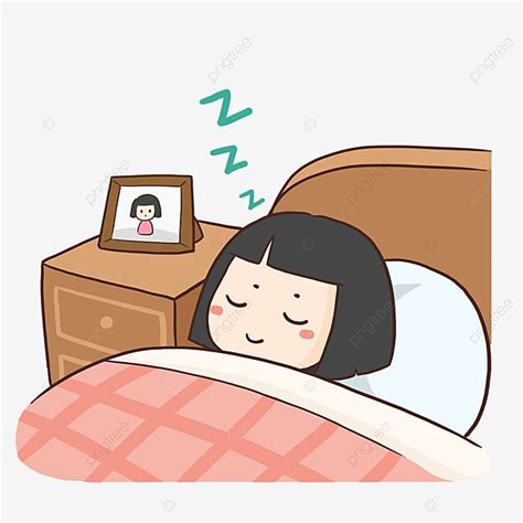 Short Hair Clipart Png Images Short Hair Girl Sleeping Clipart Go To