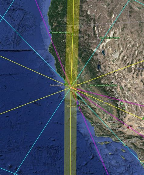 California Ley Lines Ray Parkes Arizona Map Ley Lines Colorado Map