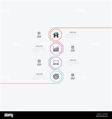 Business Infographics Template 4 Steps Stock Vector Image And Art Alamy