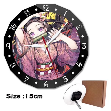 Demon Slayer Nezuko Acrylic Clock Comic Book Factory