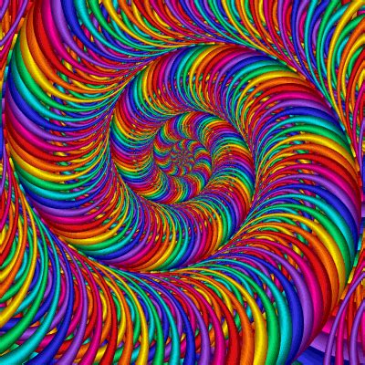 Psychedelic Slinky Trippy Gif Animated Psychedelic Colorful Neon Art