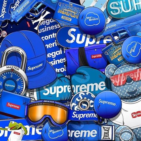 Pin By Ramirezzangel On Cool Blue Supreme Iphone Wallpaper Supreme