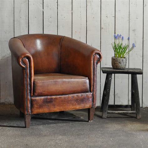 Shop wayfair for the best small scale club chairs. Vintage Leather Club Chair (With images) | Leather club ...