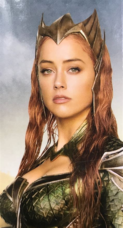 justice league promotional image provides a stunning new look at amber heard as mera amber