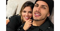 Leandro Paredes et son épouse Camila Galante. Décembre 2020. - Purepeople