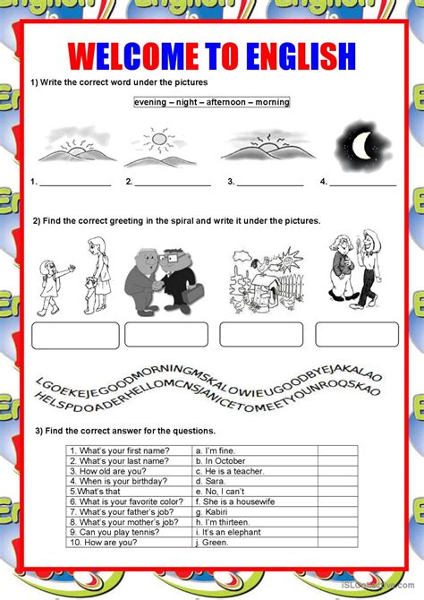 Welcome To English Greetings Warme English Esl Worksheets Pdf And Doc