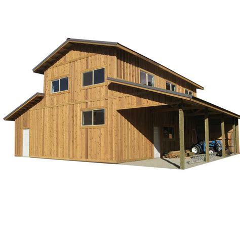 44 Ft X 40 Ft X 18 Ft Wood Garage Kit Without Floor Project 10