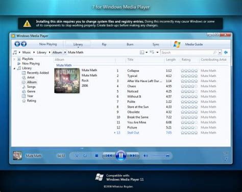 Download Windows Media Player 12 Wmp Skin Vista Only