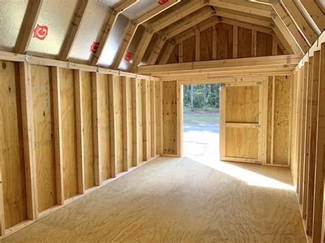Shed With Garage Door For Sale 10x20 Lofted Barn Ravenel Buildings