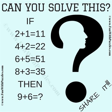 Tricky Logical Brain Teaser Number Puzzle For Genius Minds
