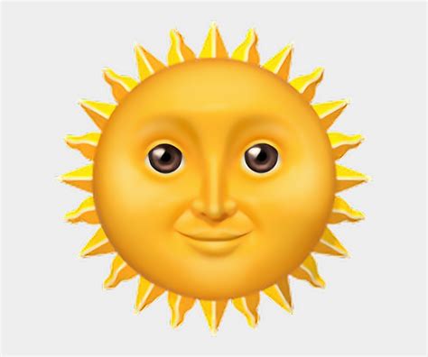 Sunface Sticker Sun Emoji Face Cliparts And Cartoons Jingfm