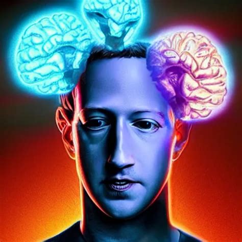 Mark Zuckerbergs Brain Exploding From The Inside Out Stable