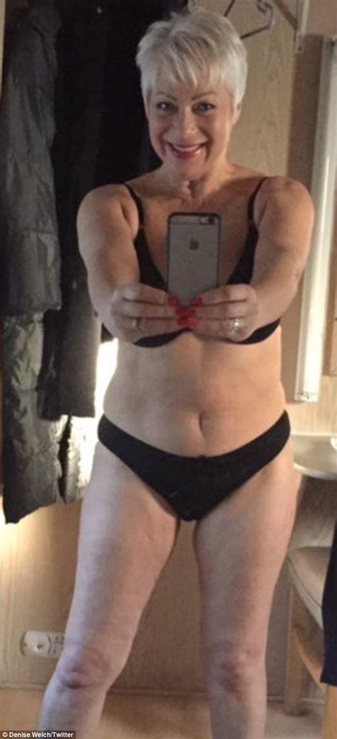Denise Welch Strips Down To Her Underwear And Shows The Fruits Of Her