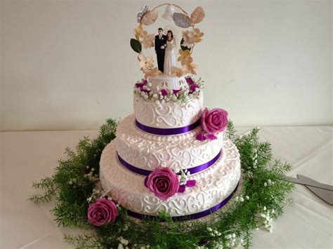Satin Ribbon Wedding Cakes Northern Va Dc And Md Catering By Teatime