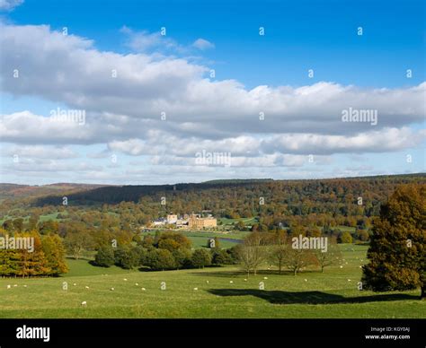 Chatsworth House Peak District Derbyshire England Uk Hi Res Stock