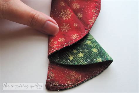 Folded Fabric Christmas Tree Ornament — The Inquiring Quilter